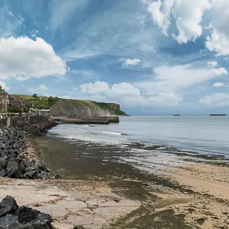 Lägenhet La Parenthese Marine, Vue Avec Terrasse Arromanches-les-Bains